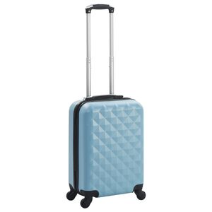 vidaXL Maleta con ruedas trolley r&iacute;gida azul ABS