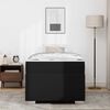 vidaXL Estructura de cama con colch&oacute;n Negro 100 x 200 cm tela