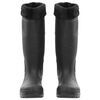 vidaXL Botas de agua con calcetines extra&iacute;bles negro n&uacute;mero 38 PVC