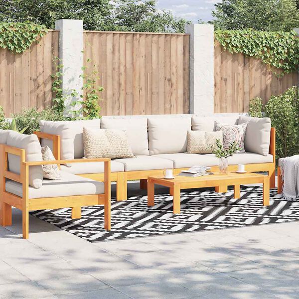 vidaXL Alfombra de exterior ARAKIL blanca y negra 190x290 cm PP