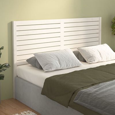 vidaXL Cabecero de cama madera maciza de pino blanco 186x4x100 cm