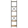 vidaXL Estante de libros Roble artesanal 40 x 30 x 189,5 cm