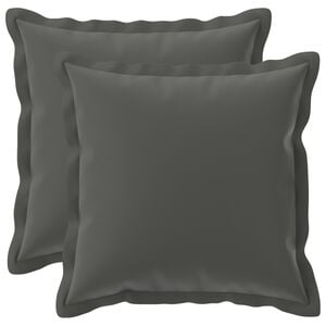 vidaXL Funda de almohada 2 uds. HOUTEN Gris antracita 30 x 30 cm