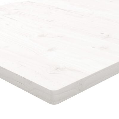 vidaXL Tablero de escritorio madera maciza pino blanco 110x60x2,5 cm
