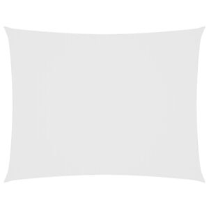 vidaXL Toldo de vela rectangular tela Oxford blanco 2,5x4 m