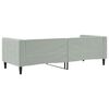 vidaXL Sof&aacute; cama sin colch&oacute;n terciopelo gris claro 80x200 cm