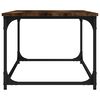 vidaXL Mesa de centro madera y hierro roble ahumado 102x50x40 cm