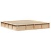 vidaXL Estructura de cama Marr&oacute;n 200 x 200 cm Madera de pino macizo