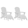 vidaXL Muebles de lounge para jardín 2 pcs Blanco 74 x 82 x 90cm
