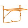 vidaXL Mesa de balc&oacute;n acero amarillo 60x40 cm