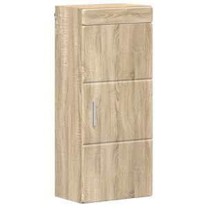vidaXL Armario de pared para ba&ntilde;o TULUM Roble Sonoma 37 x 24,5 x 86 cm