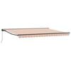 vidaXL Toldo retr&aacute;ctil manual Naranja, Gris, Azul, 4 x 3,5 m
