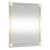 vidaXL Espejo de pared rectangular con luces LED vidrio 50x60 cm