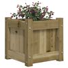 vidaXL Jardinera madera maciza de pino impregnada 31x31x31 cm