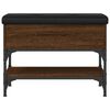 vidaXL Banco zapatero madera de ingenier&iacute;a marr&oacute;n roble 62x32x45 cm
