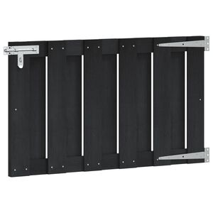 vidaXL Puerta de jard&iacute;n 100 x 60 cm WPC y Aluminio Negro