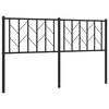vidaXL Cabecero de repuesto de metal negro 150 cm