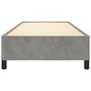 vidaXL Estructura de cama sin colchón terciopelo gris claro 90x190 cm
