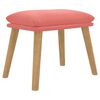 vidaXL Reposapi&eacute;s de terciopelo rosa 45x29,5x35 cm
