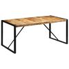 vidaXL Mesa de comedor madera maciza de mango sin tratar 175x90x76 cm