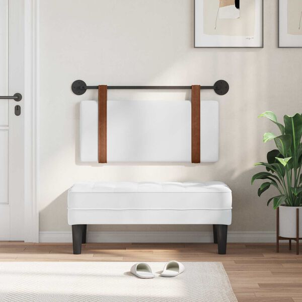 vidaXL Cabecera Colgante Montaje en la pared 90 x 55 x 5 cm PU antiguo