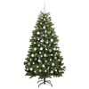 vidaXL Árbol de Navidad artificial Verde 180 cm PVC y Metal