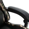 vidaXL Silla gaming de cuero sint&eacute;tico negro y camuflaje