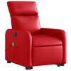 vidaXL Sill&oacute;n de majaje elevable el&eacute;ctrico cuero artificial rojo