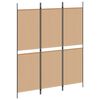 vidaXL Biombo divisor de 4 paneles de tela negro 200x180 cm