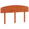 vidaXL Cabecero de cama madera maciza de pino marr&oacute;n cera 140 cm