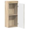 vidaXL Armario de pared para ba&ntilde;o TULUM Roble Sonoma 37 x 24,5 x 86 cm