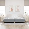 vidaXL Cama tipo Box Spring con colch&oacute;n Gris Claro 200 x 200 cm tela