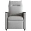 vidaXL Sillón reclinable de masaje eléctrico tela gris nube