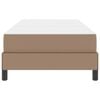 vidaXL Estructura de cama con colch&oacute;n Capuchino 100 x 200 cm tela