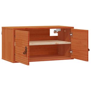 vidaXL Armario de Pared con estante Marr&oacute;n cera 60 x 30 x 30 cm