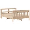 vidaXL Estructura de cama sin colch&oacute;n madera de pino blanco 150x200 cm