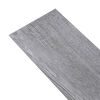 vidaXL Tablas de Suelo 36 pcs Gris 5,02 m&sup2; PVC
