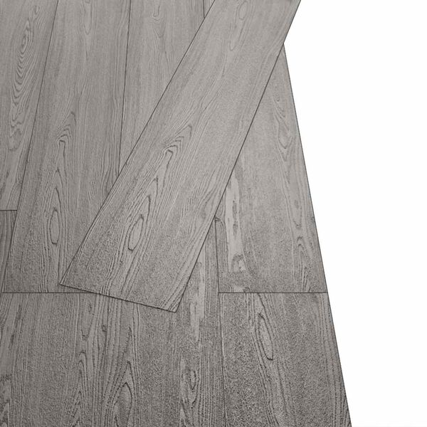 vidaXL Tableros de Suelo 18 pcs Gris oscuro 2,51 m&sup2; PVC