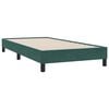 vidaXL Cama box spring con colch&oacute;n terciopelo verde oscuro 100x210 cm