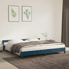 vidaXL Estructura cama sin colch&oacute;n terciopelo azul oscuro 200x200 cm