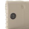 vidaXL Sof&aacute; cama con colch&oacute;n USB de tela crema 90x200 cm