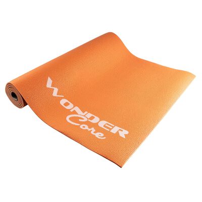 Wonder Core Esterilla de yoga 170x60x0,6 cm naranja y gris
