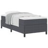 vidaXL Cama tipo Box Spring Gris oscuro 80 x 200 cm Tela de Pana