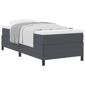 vidaXL Cama tipo Box Spring Gris oscuro 80 x 200 cm Tela de Pana