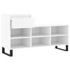 vidaXL Mueble zapatero madera contrachapada blanco 102x36x60 cm