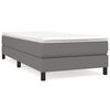 vidaXL Estructura de cama con somier tela gris oscuro 80x200 cm