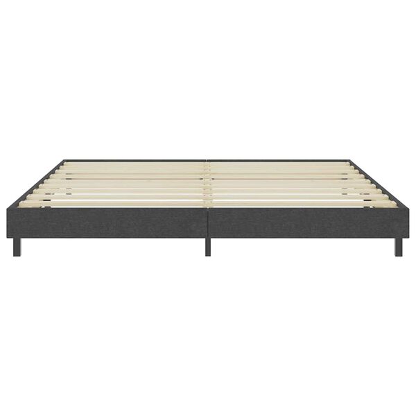 vidaXL Estructura de cama Box Spring sin colch&oacute;n tela gris 200x200 cm
