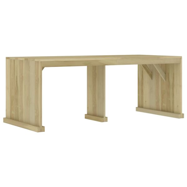vidaXL Set de comedor de jard&iacute;n 3 piezas madera pino impregnada