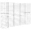 vidaXL Jardinera de gaviones forma de H alambre de acero 260x40x200 cm