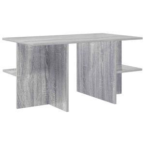 vidaXL Mesa de Caf&eacute; Gris Sonoma 87 x 50 x 45 cm Madera de ingenier&iacute;a